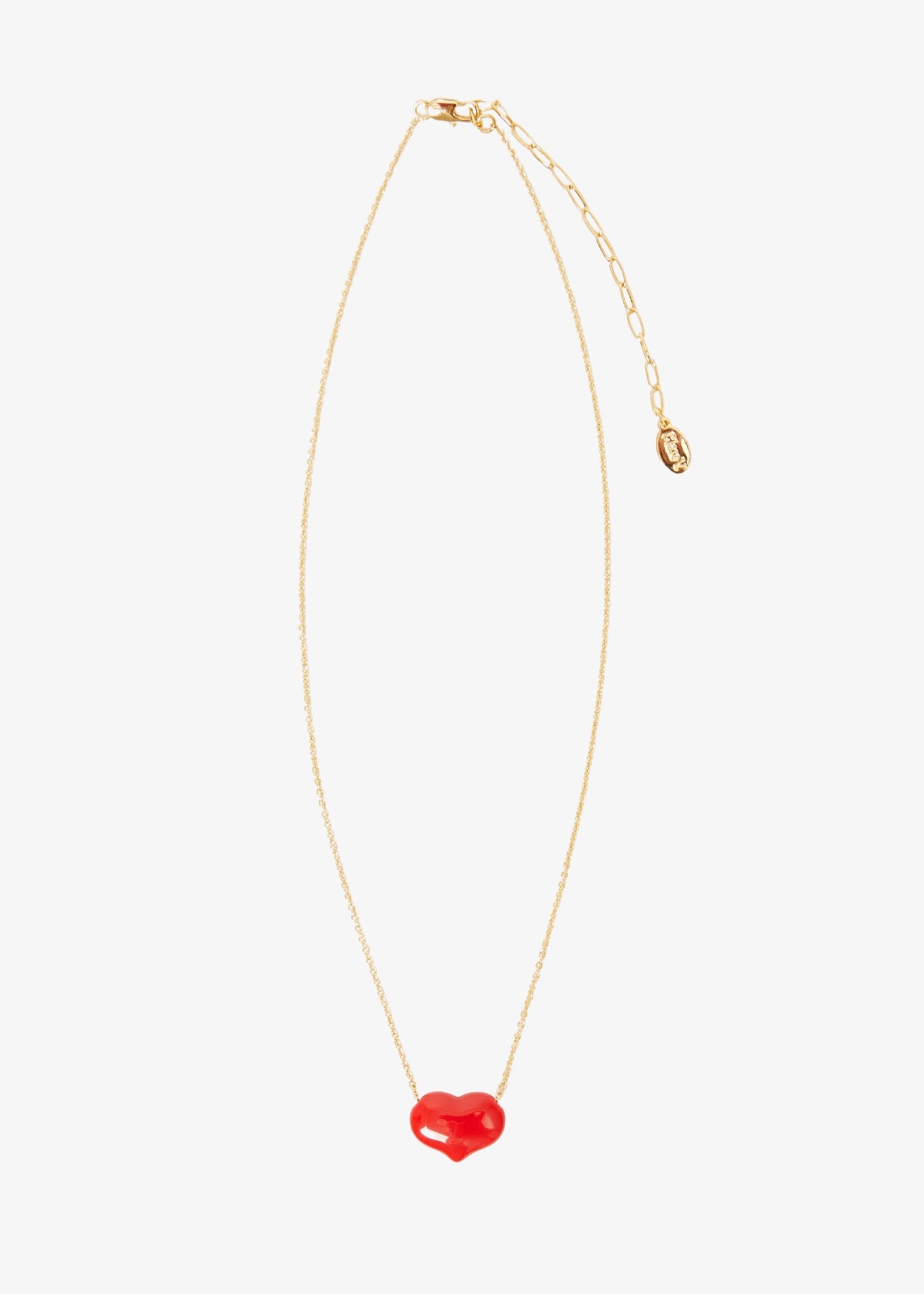 Clare-V-Petite-Mylar-Heart-Necklace
