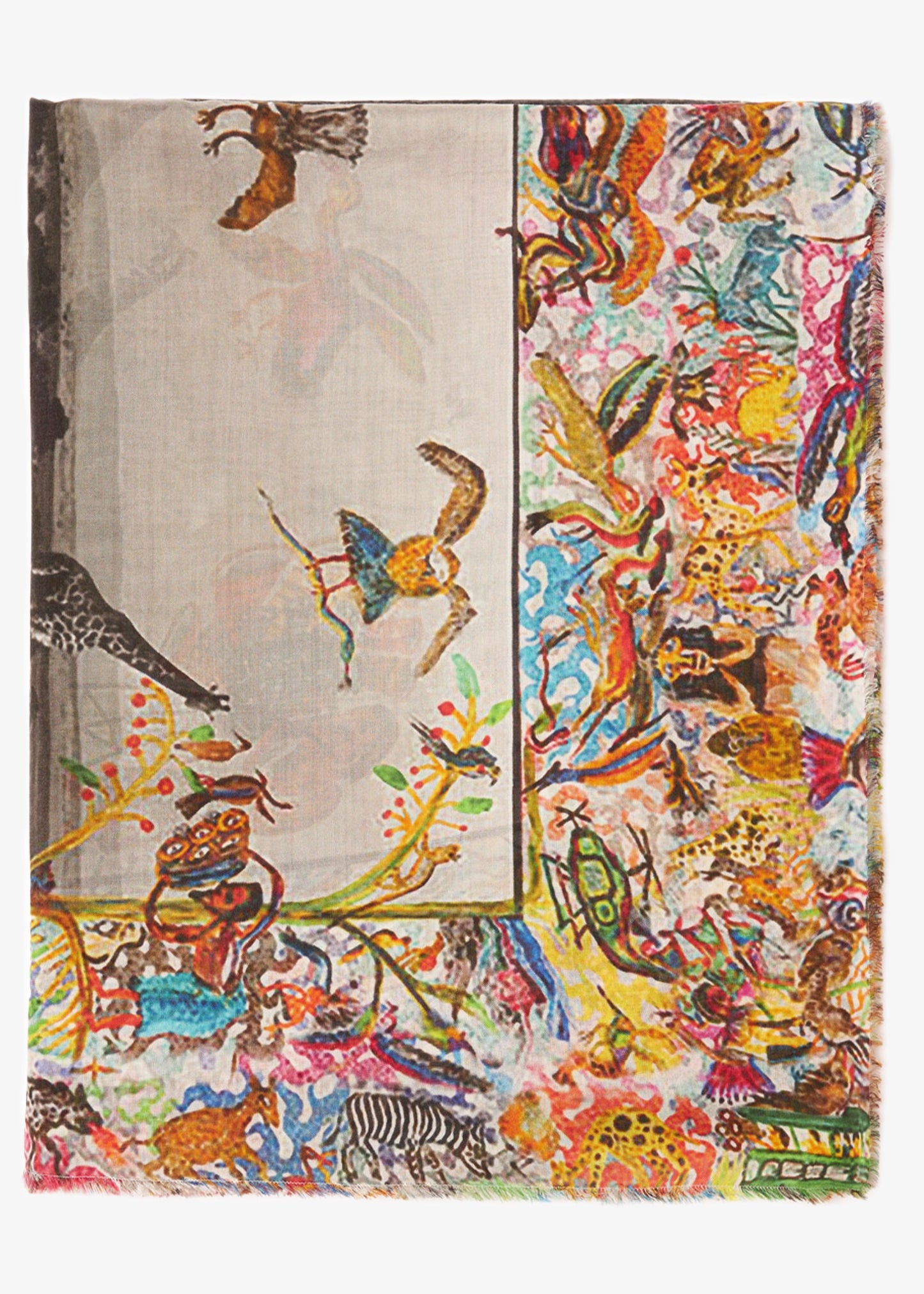 Faliero-Sarti-Giraffes-and-Zebras-Silk-Scarf