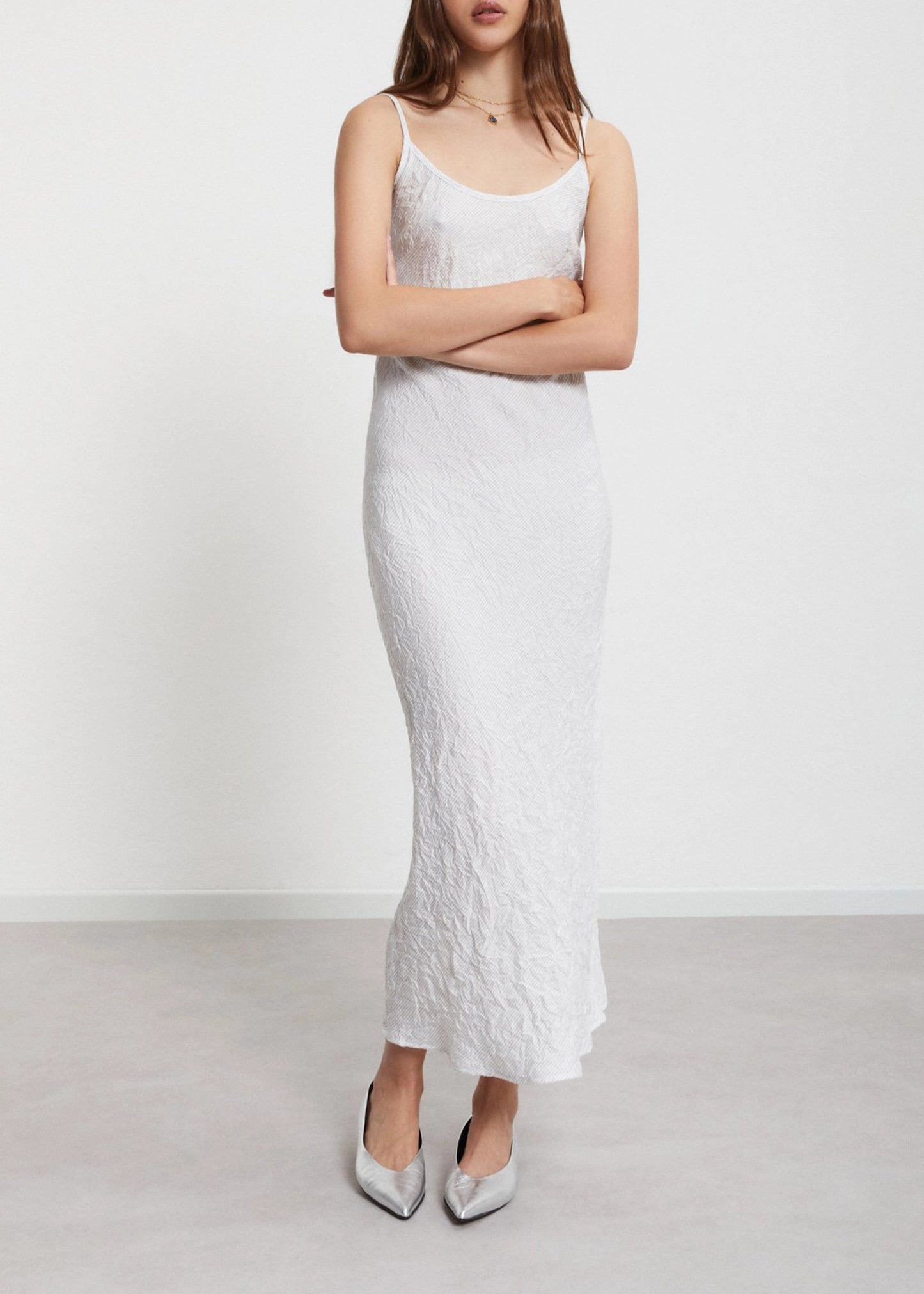 Ottod'ame-viscose-slip-dress