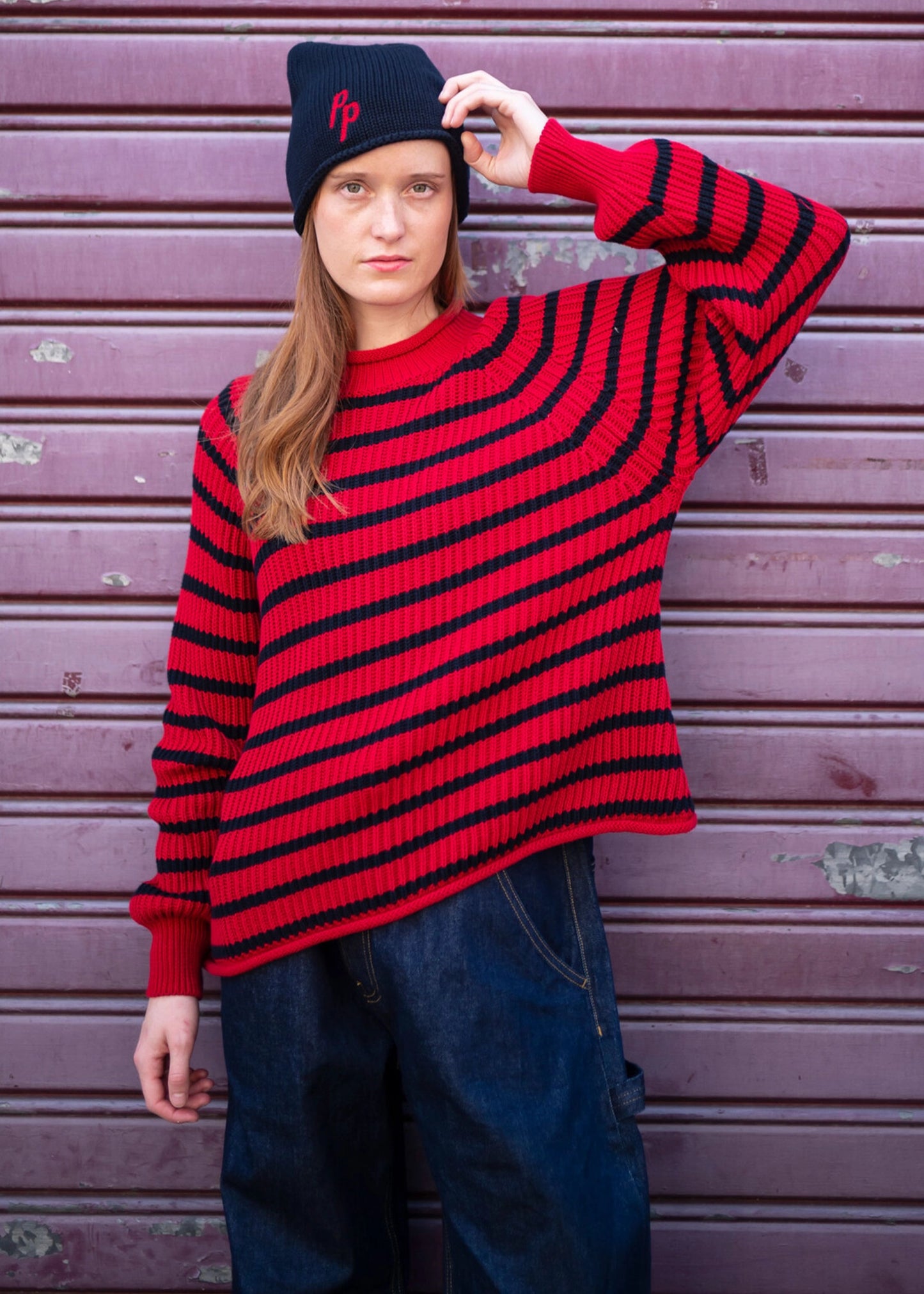 Peppino-Peppino-TYPE-152-The-Dorm-Sweater-Red-Navy