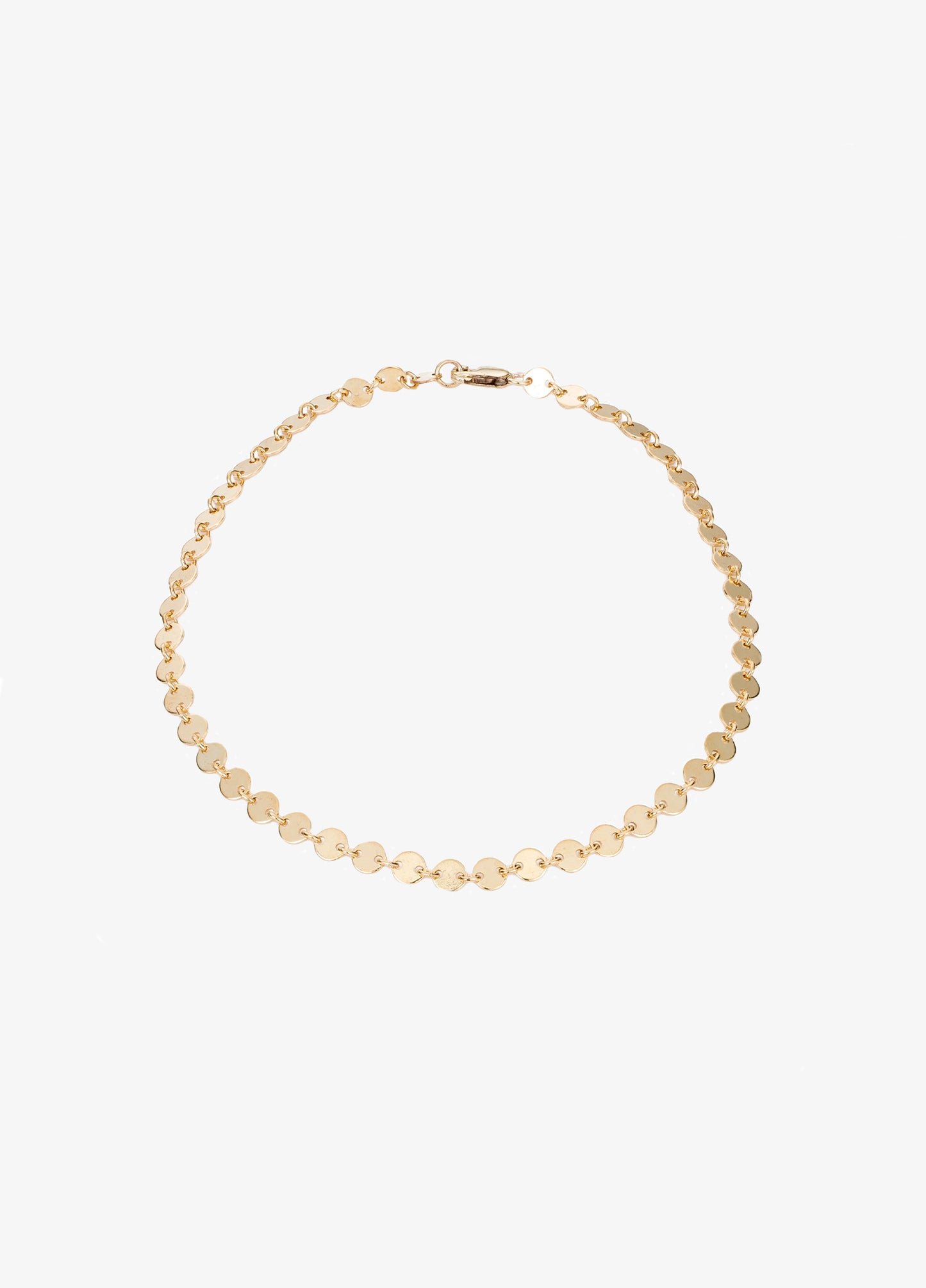 Mara-Scalise-Disc-Chain-bracelet-14k-gold-filled