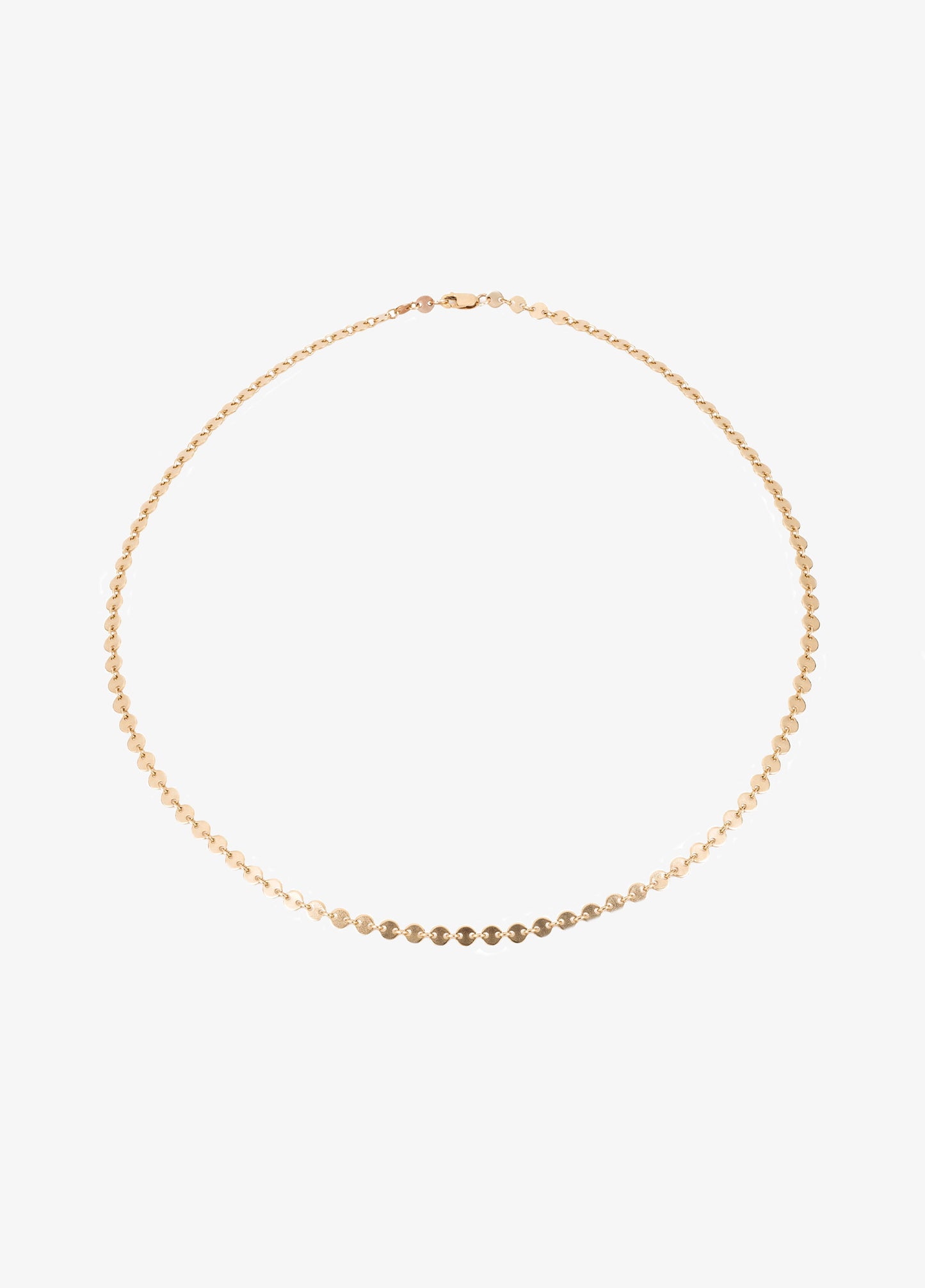Mara-Scalise-disc-chain-choker-14k-gold-filled