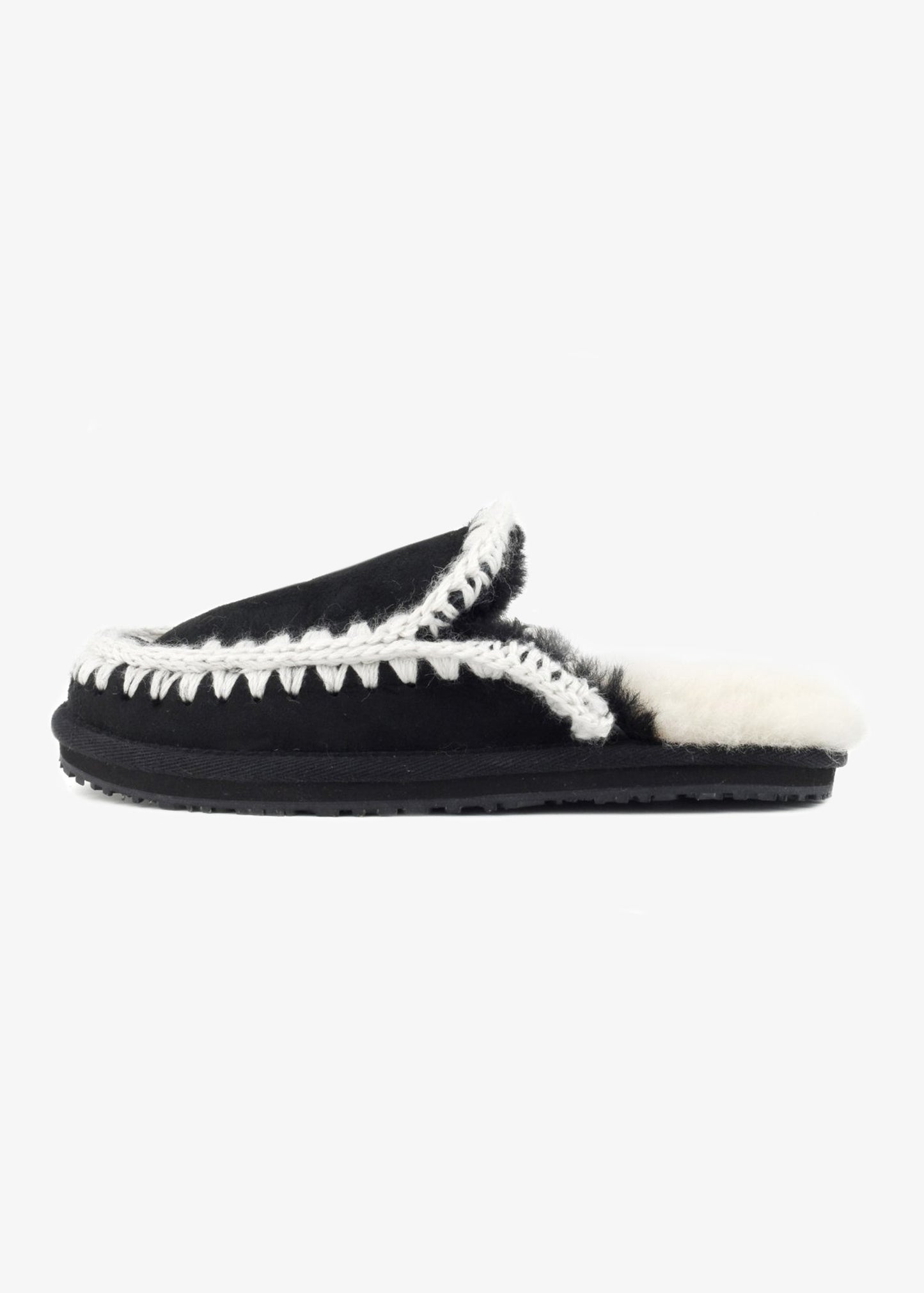 Mou Suede Slipper Full Eskimo Stitch