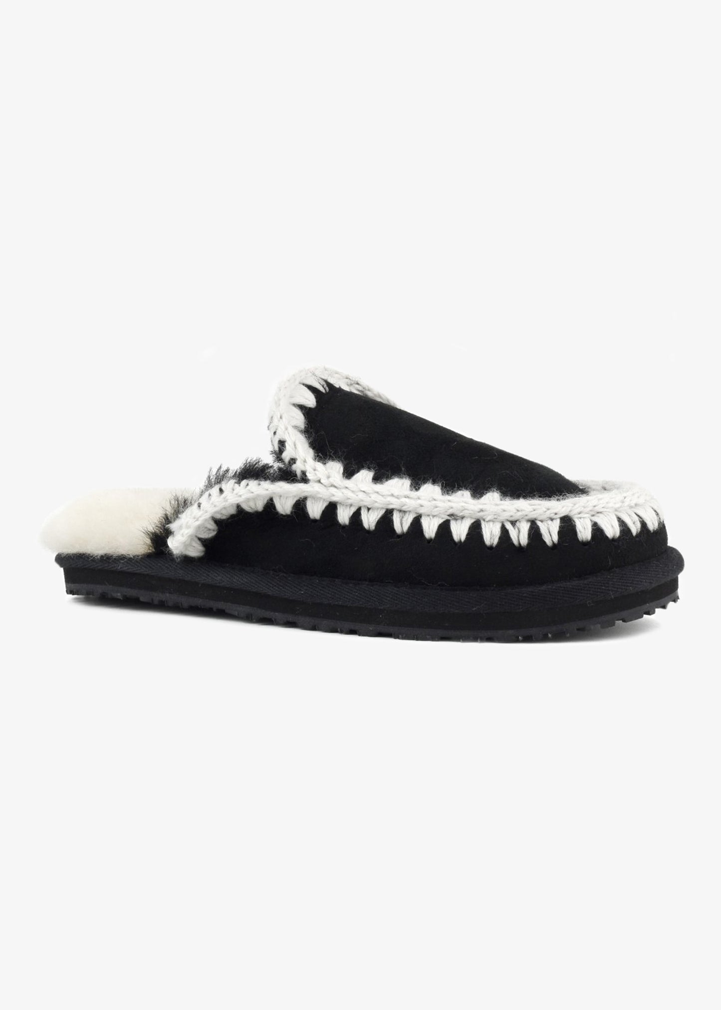 Mou Suede Slipper Full Eskimo Stitch