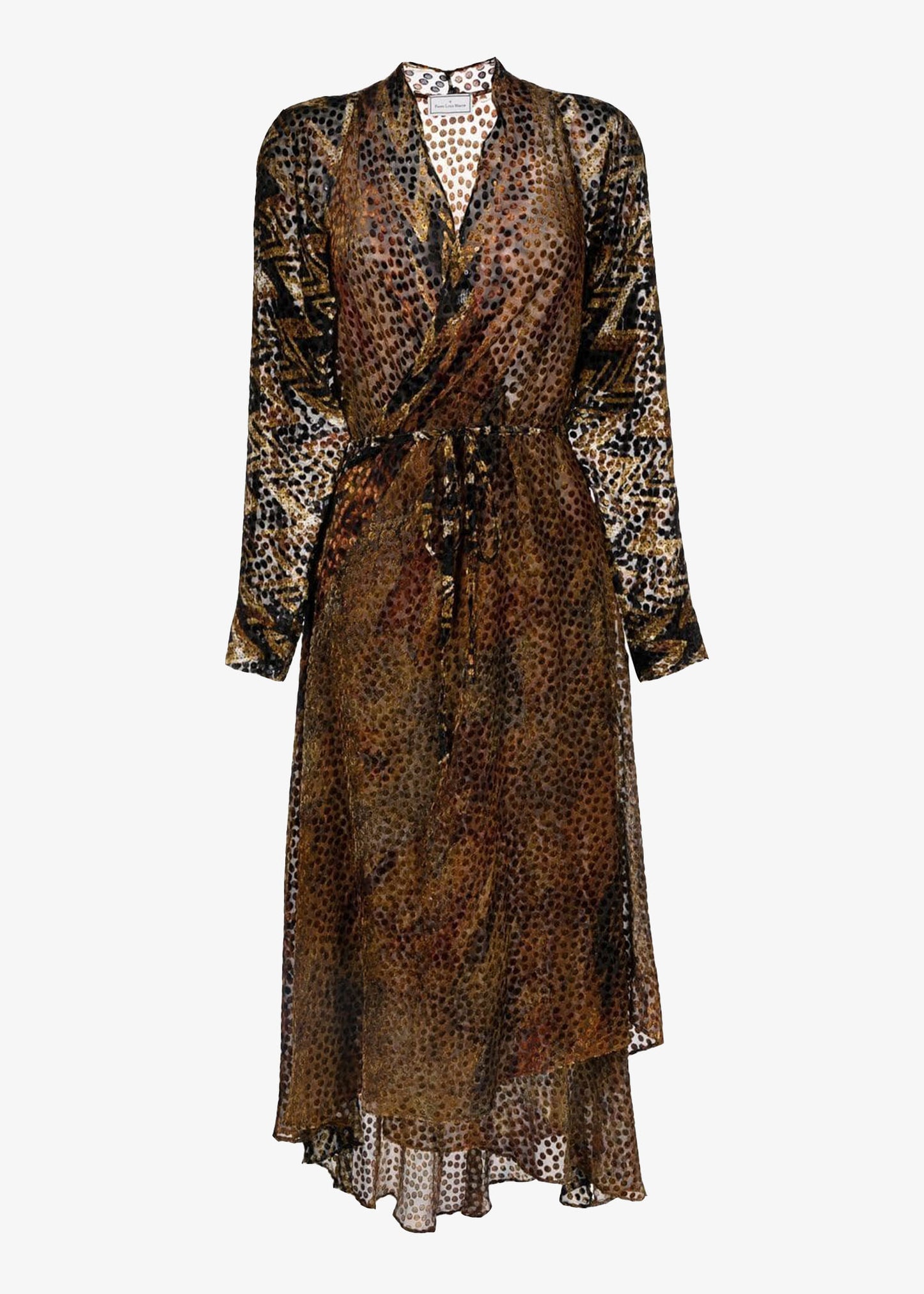 Pierre-Louis-Mascia-Midi-Wrap-Dress