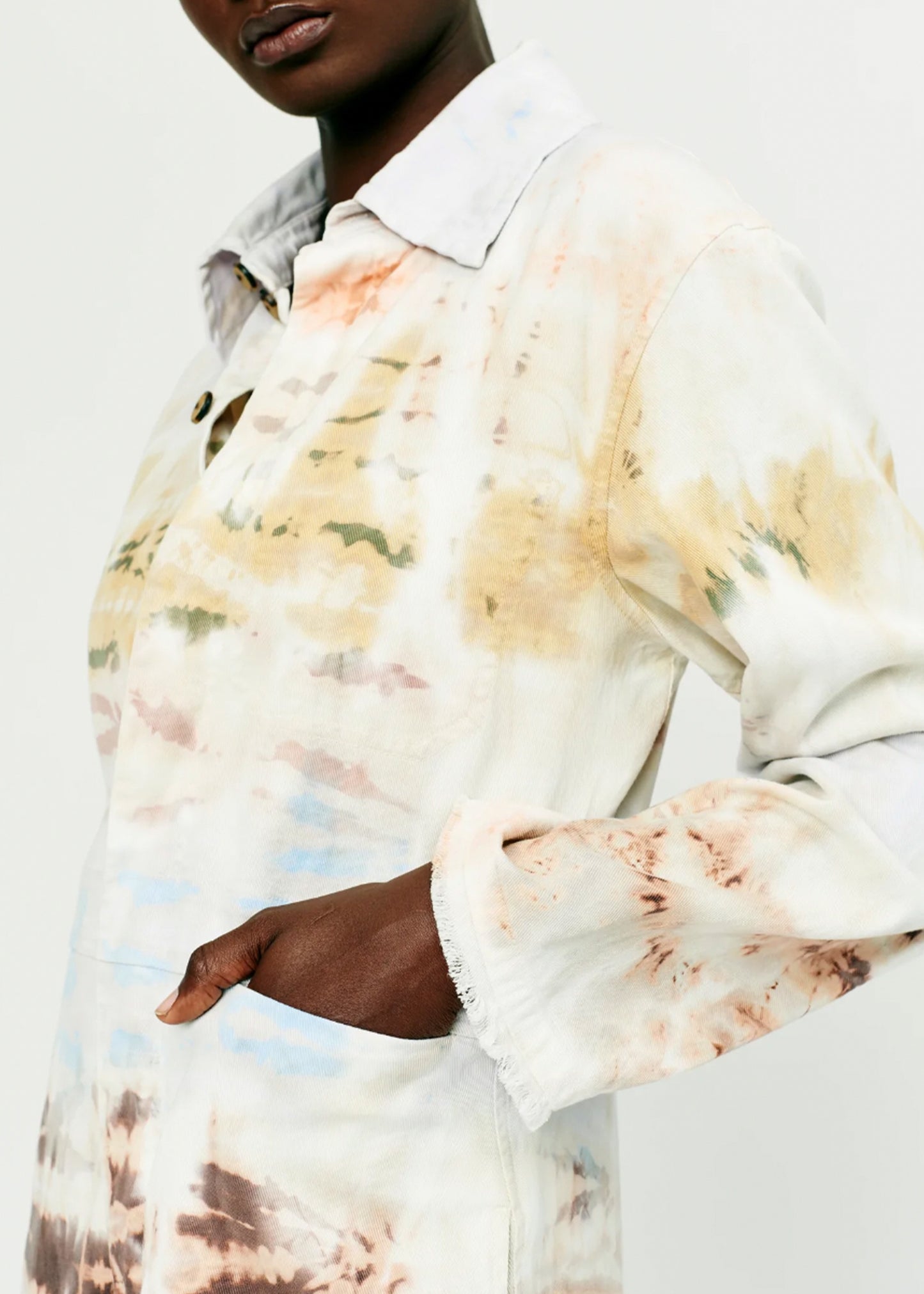 Raquel Allegra_Raquel Allegra Red Yellow Cliffs Tie Dye Union Suit_Rancho Work Wear