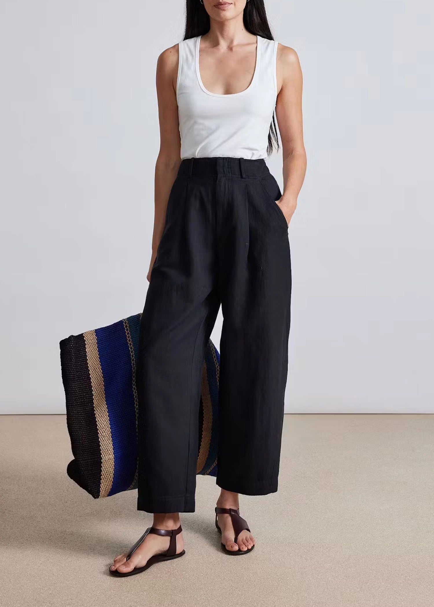 Apiece-Apart-Bari-Crop-Trouser-black