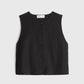 Apiece-Apart-Godet-Tank-Black