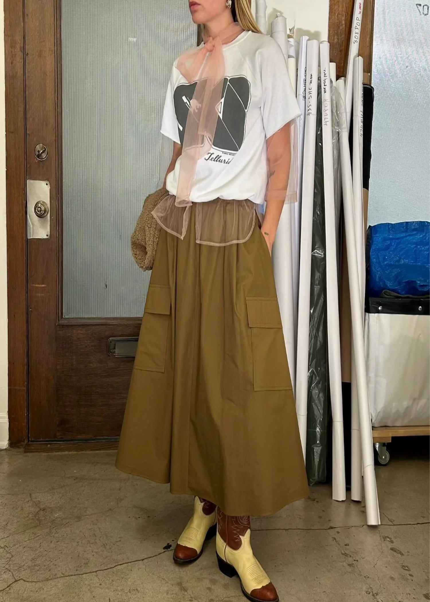 Aquarius-Cocktail-Le-Cargo-Skirt-Brown