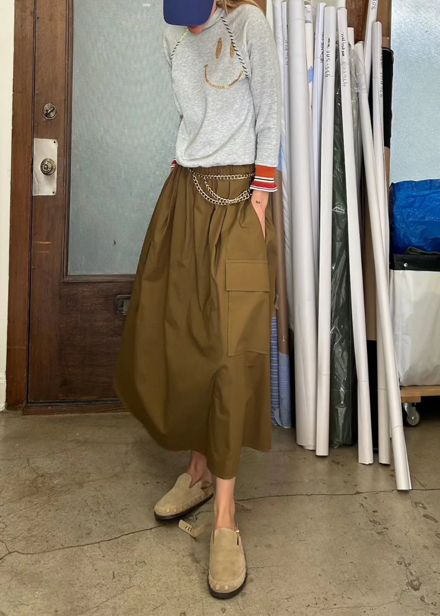 Aquarius-Cocktail-Le-Cargo-Skirt-Brown