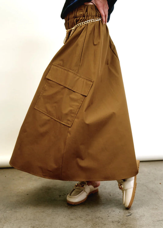 Aquarius-Cocktail-Le-Cargo-Skirt-Brown