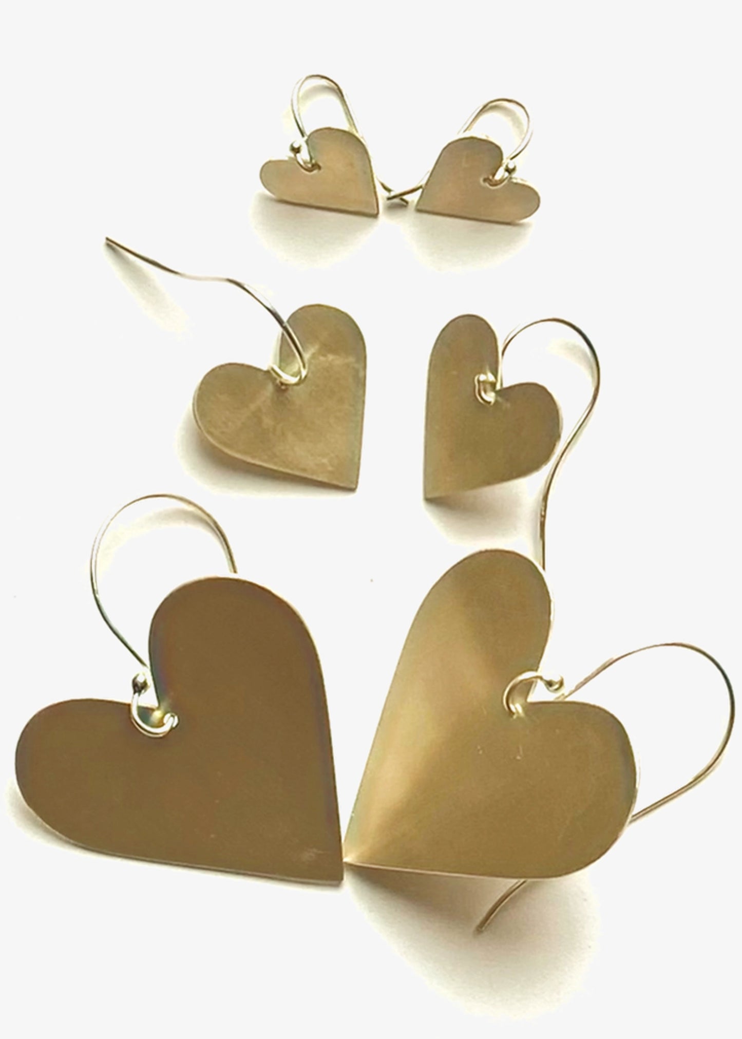 Asia Ingalls Heart Earrings Brass