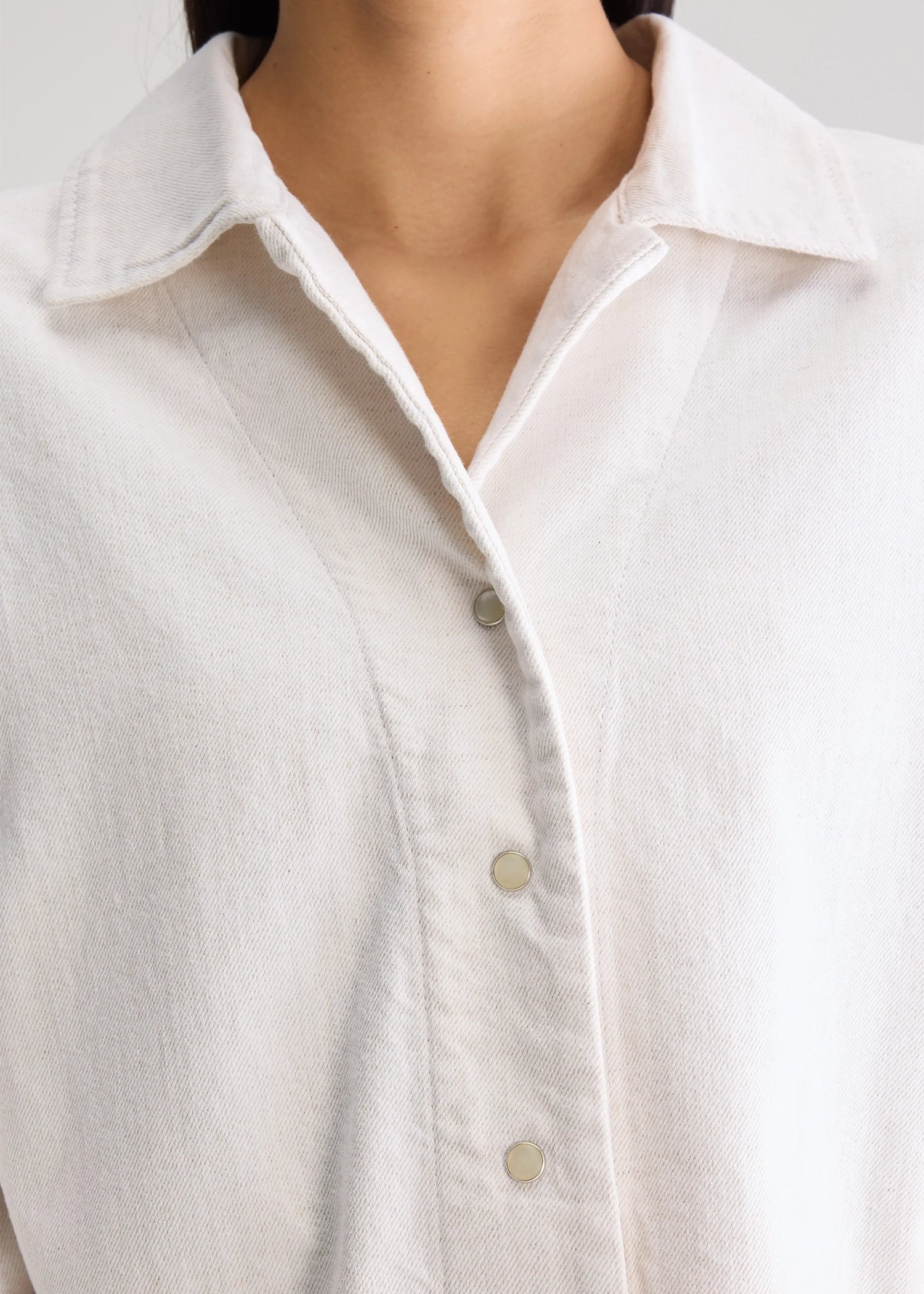 Bellerose-Pool-cropped-denim-Shirt