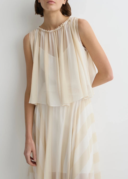 Bondi-Born-Capri-Silk-Circle-Skirt-Ecru-Stripe