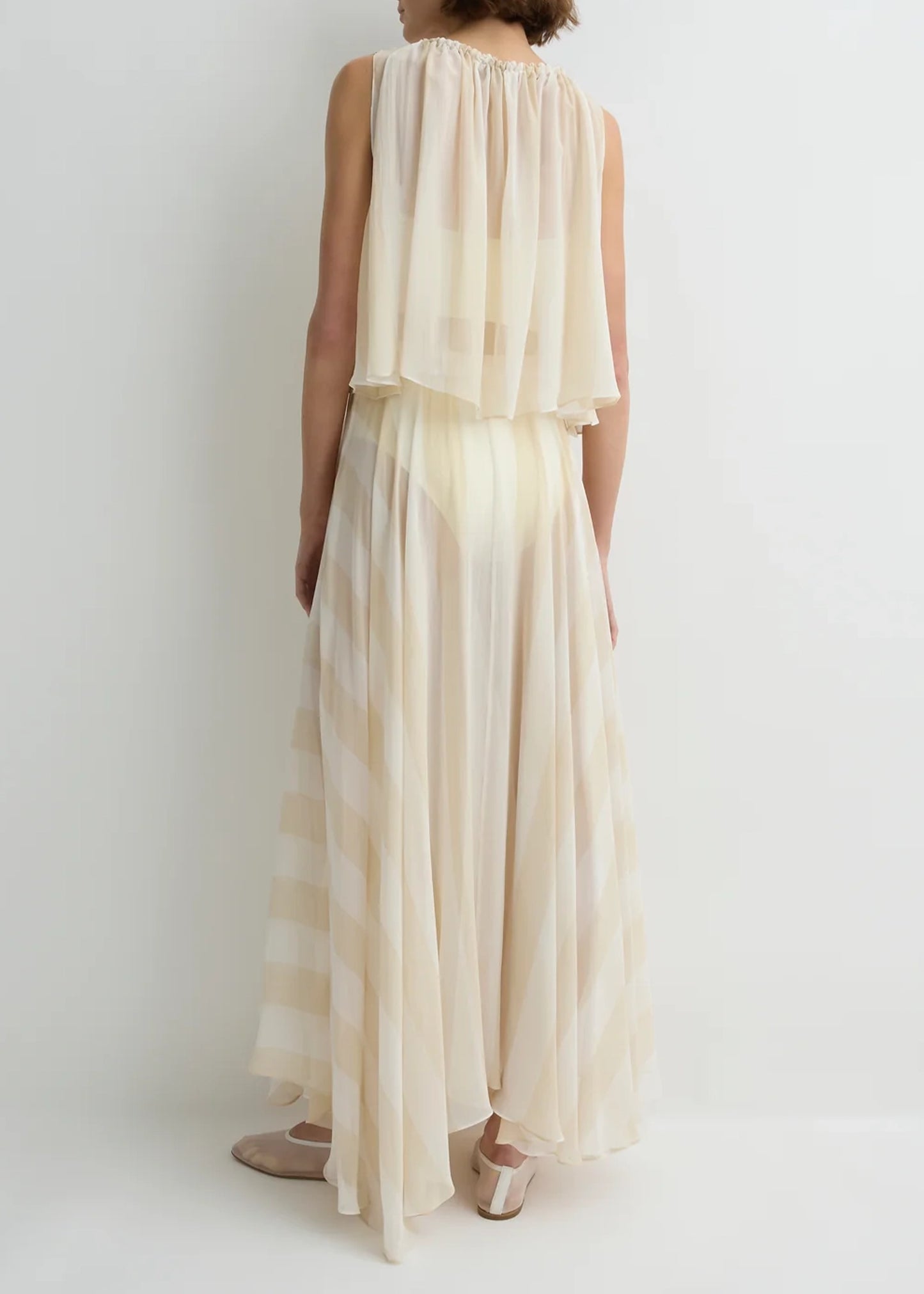 Bondi-Born-Capri-Silk-Circle-Skirt-Ecru-Stripe