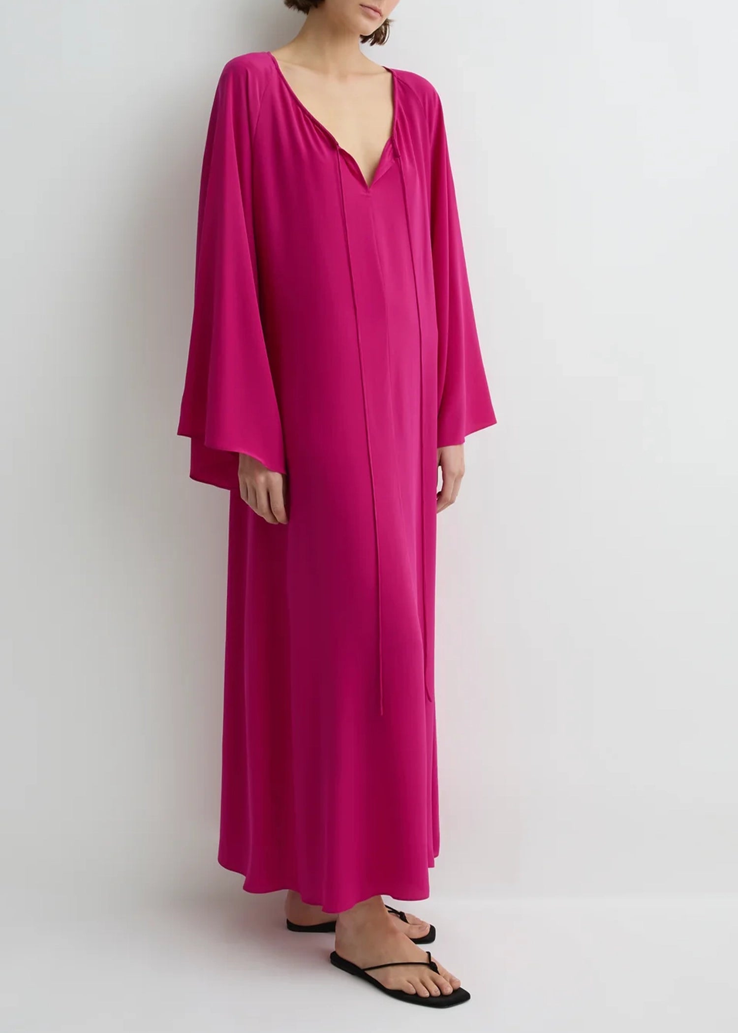 Bondi-Born-Orta-Silk-Tie-Front-Tunic-Magenta