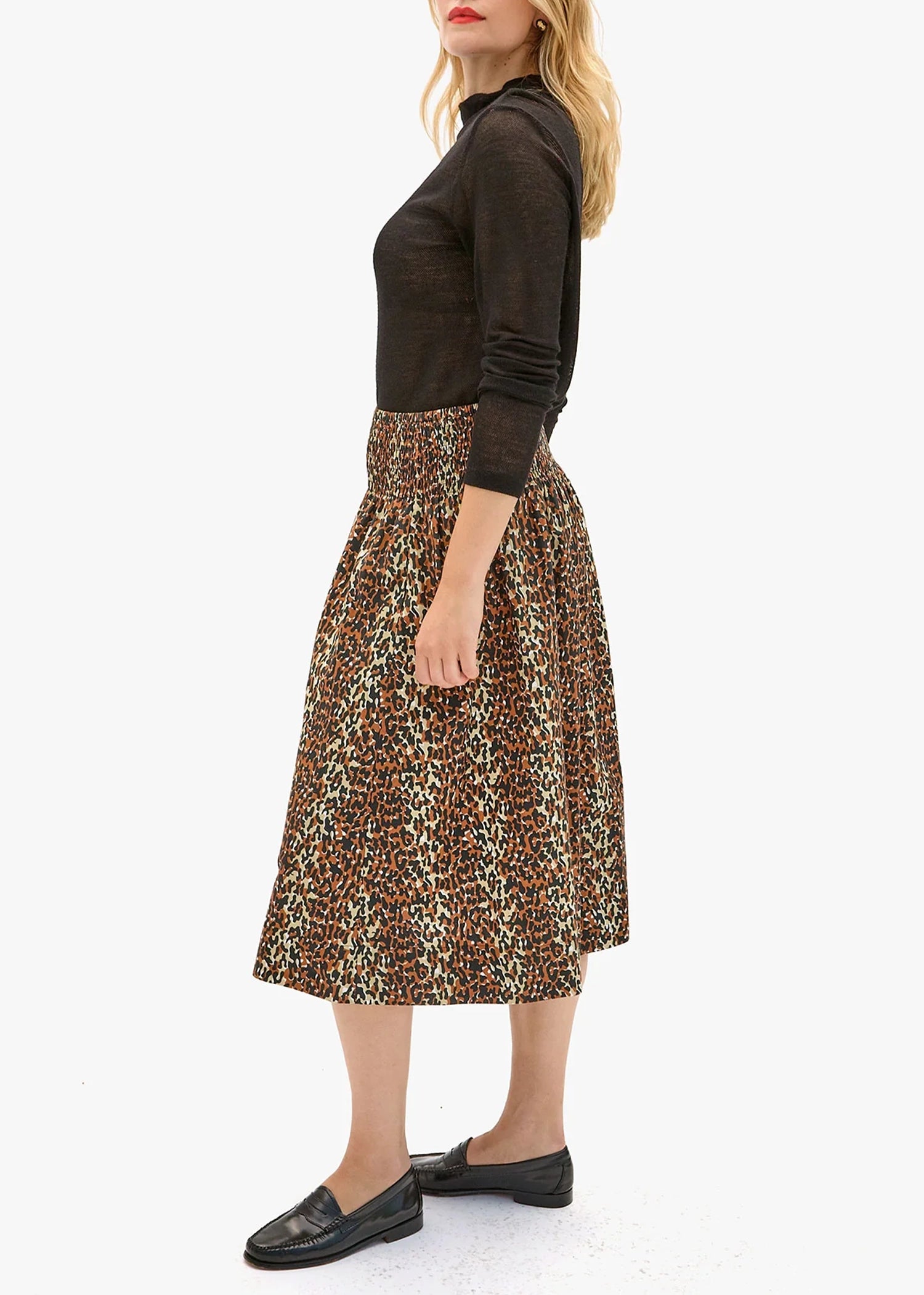 Clare-V-Zoe-Jaguar-Print-Skirt