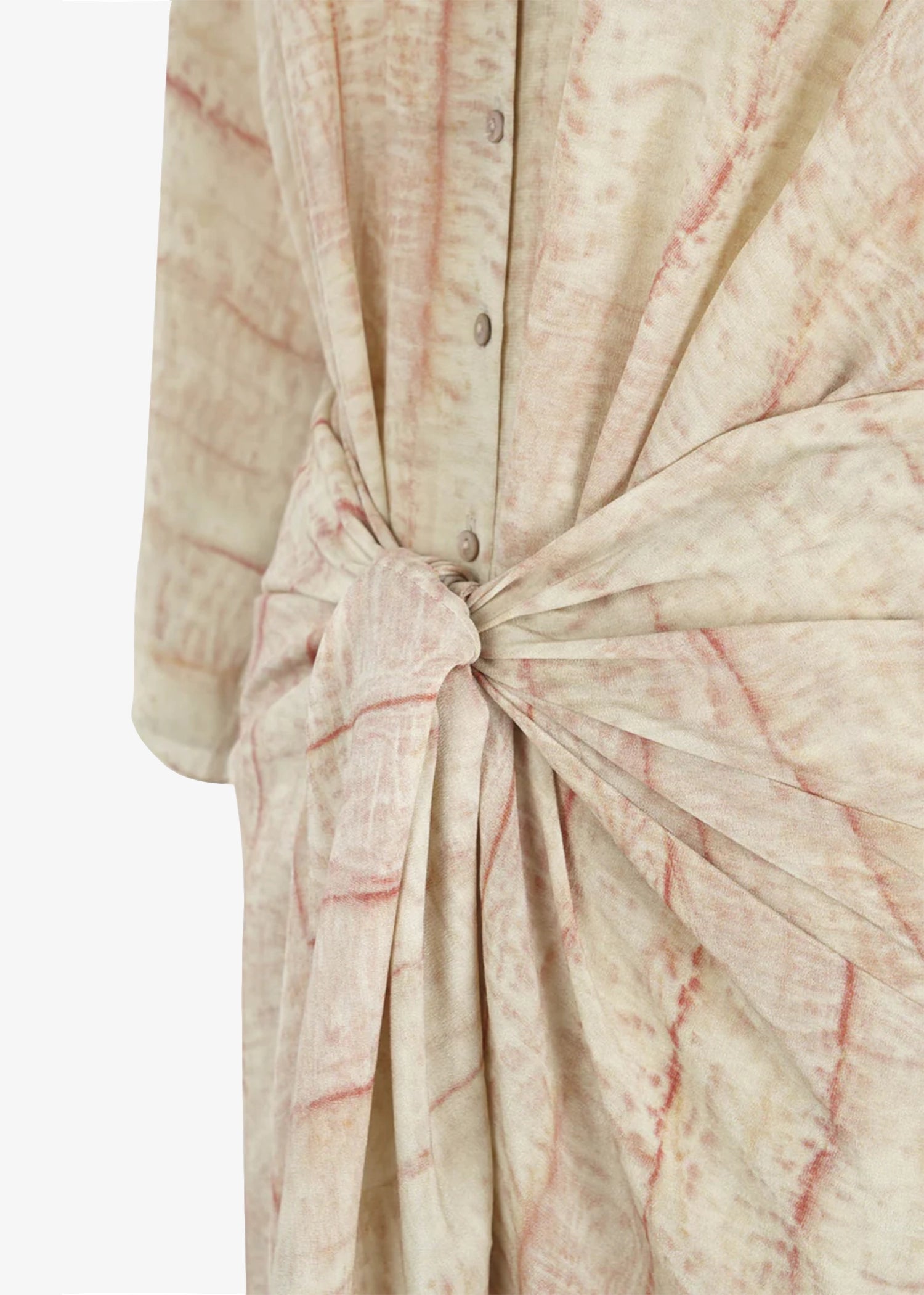 Cortana-Antibes-Irony-Print-Silk-Dress