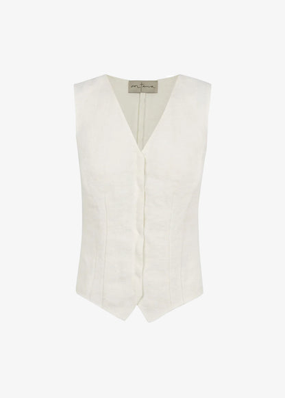 Cortana-Costa-Ivory-linen-vest