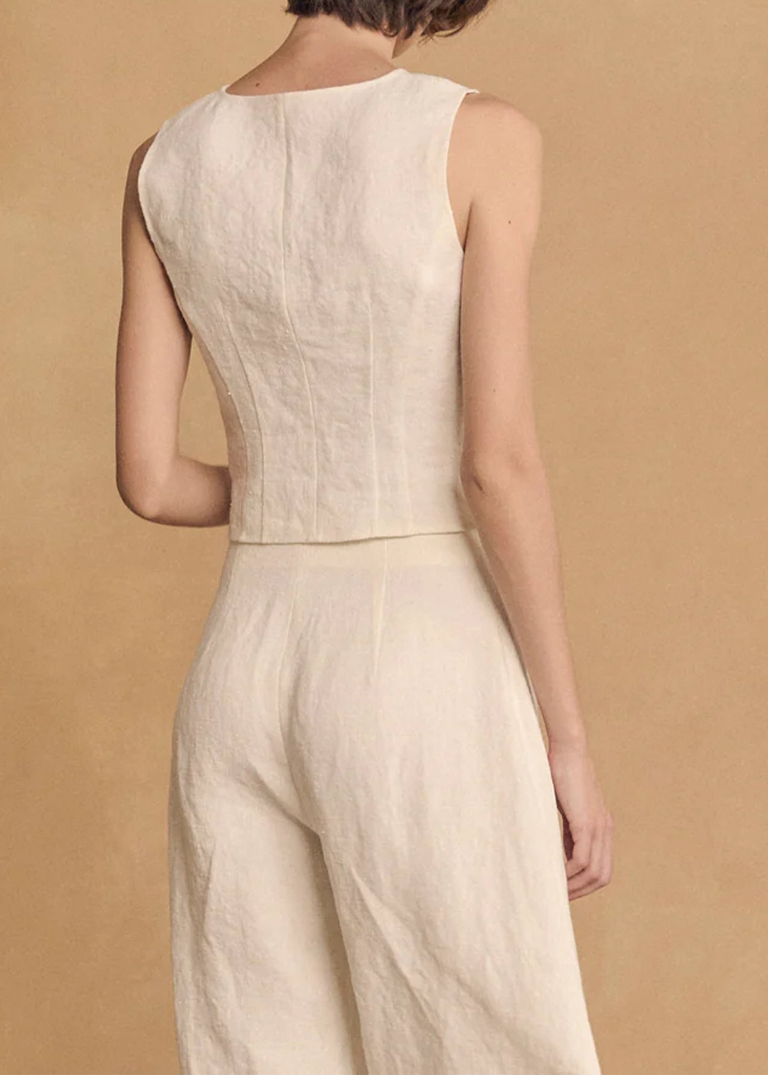 Cortana-Costa-Ivory-linen-vest