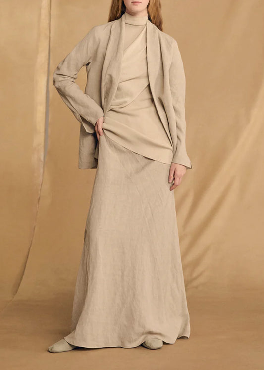 Cortana-Fania-Stone-Linen-Viscose-Skirt
