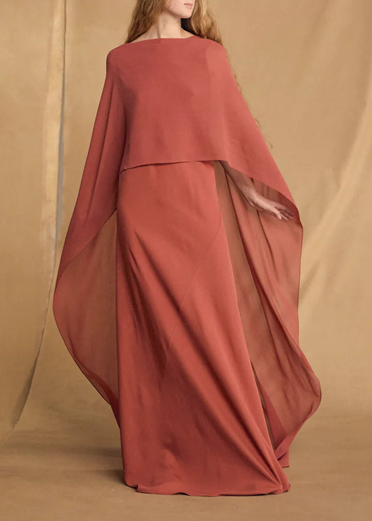 Cortana-Luana-Carmine-red-silk-dress