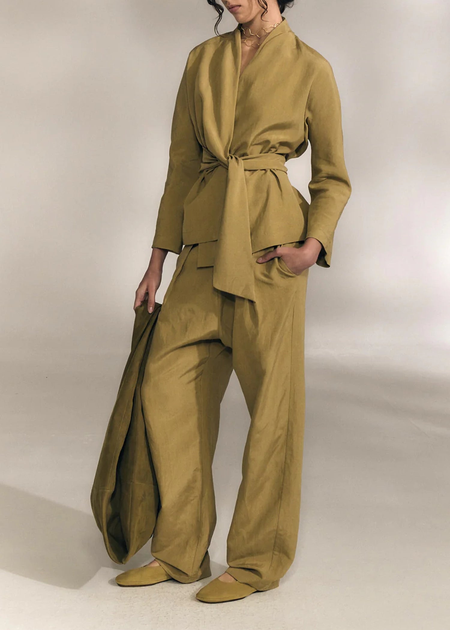 Cortana-Mel-Matte-Khaki-linen-silk-pants