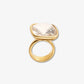 Dale Novick White Topaz Ring in 18k yellow gold