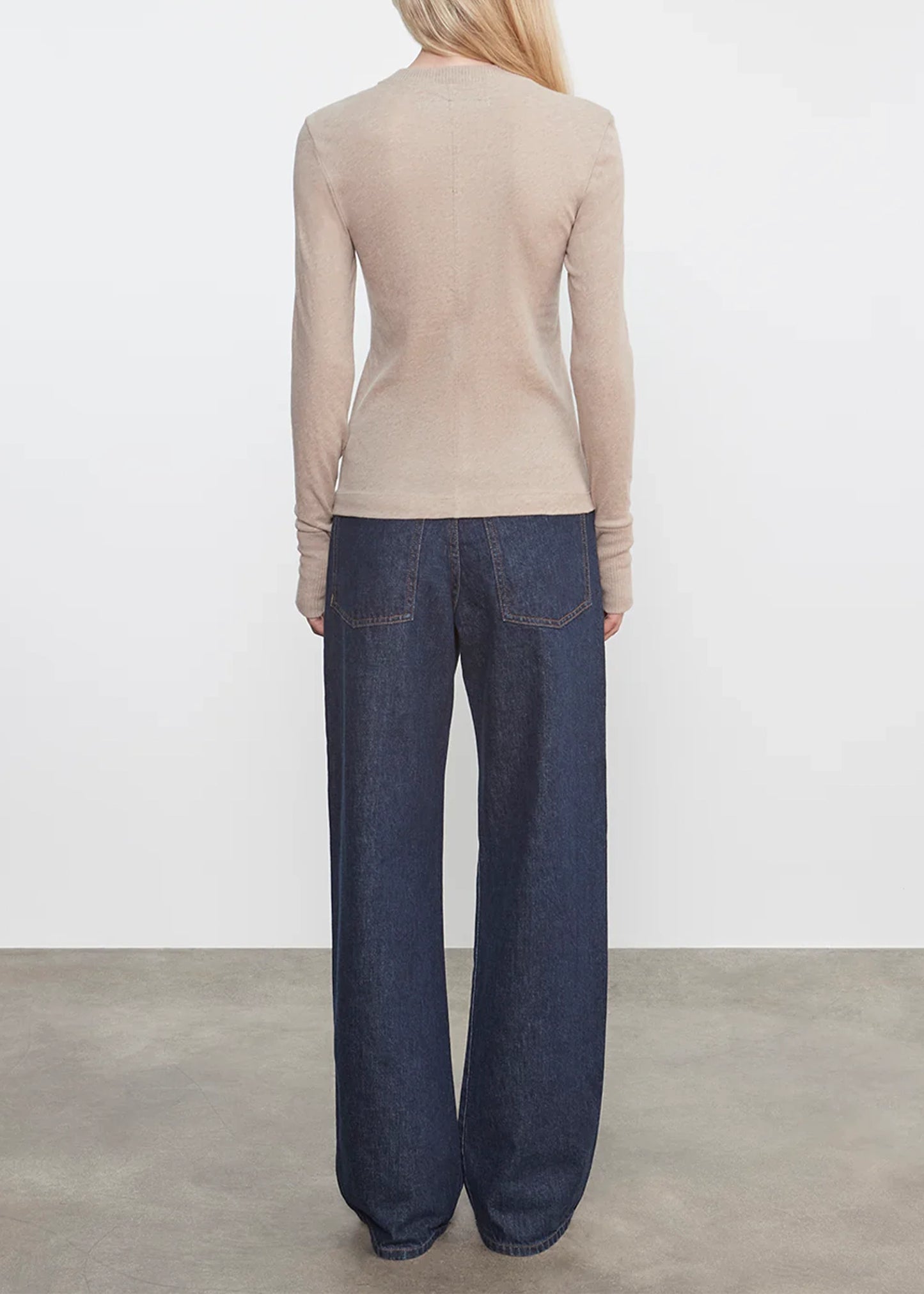 Enza-Costa-Easy-Cuffed-Crew-Khaki