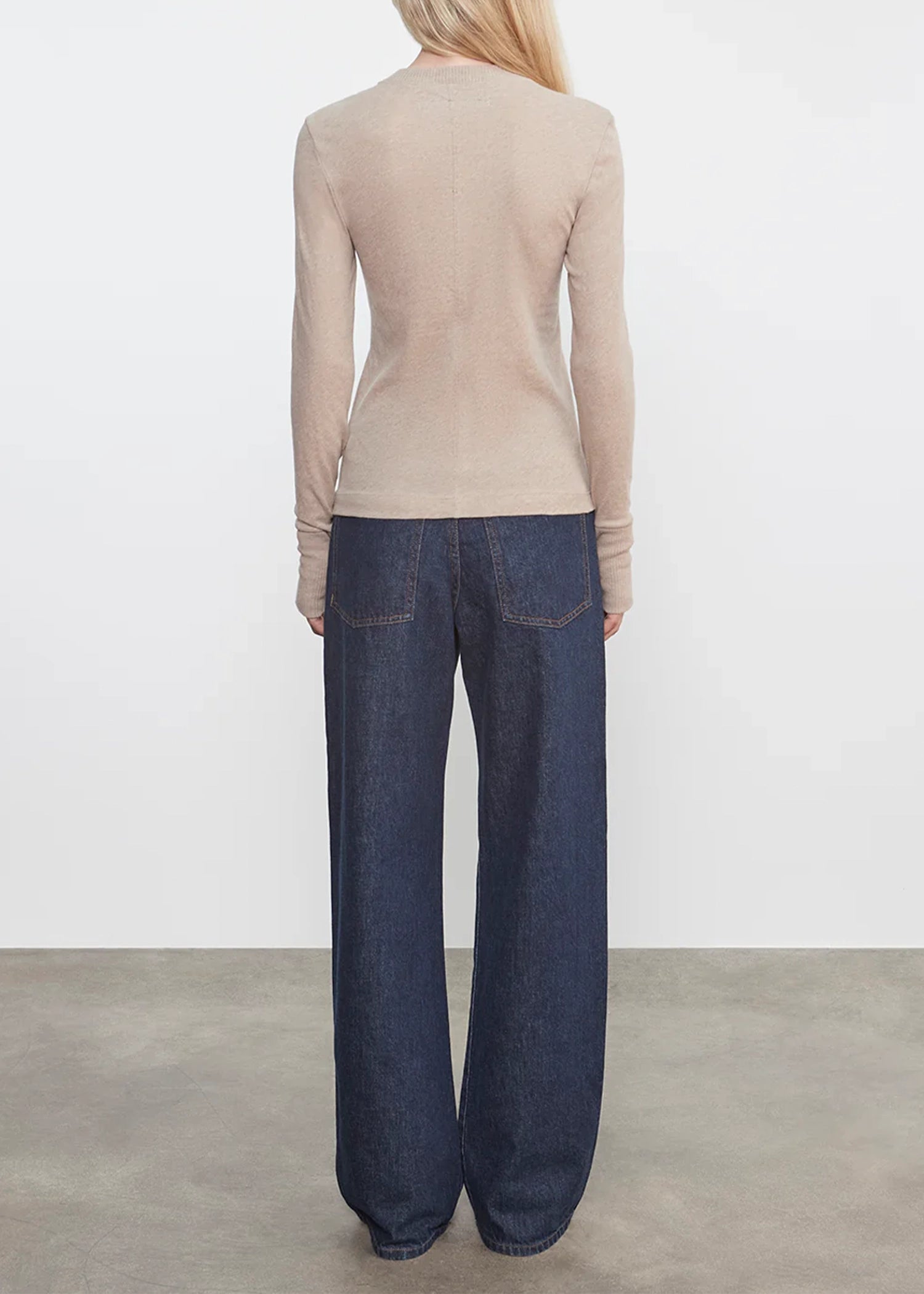 Enza-Costa-Easy-Cuffed-Crew-Khaki