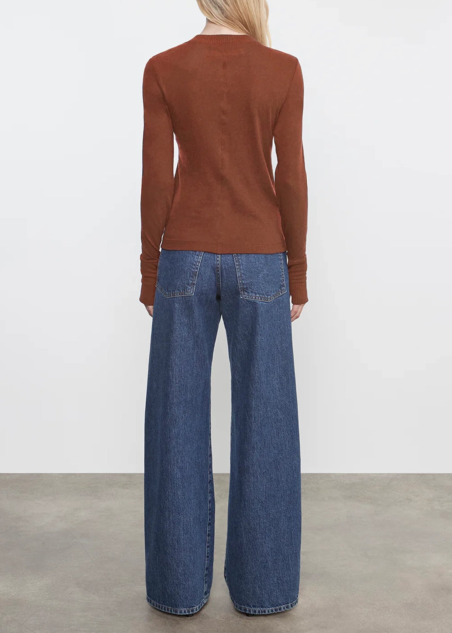 Enza-Costa-Easy-Cuffed-Crew-Nutmeg