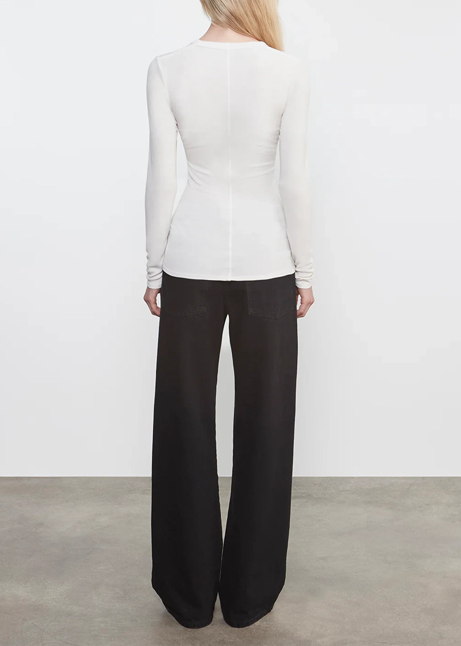 Enza-Costa-Silk-Rib-L/S-U-Chalk