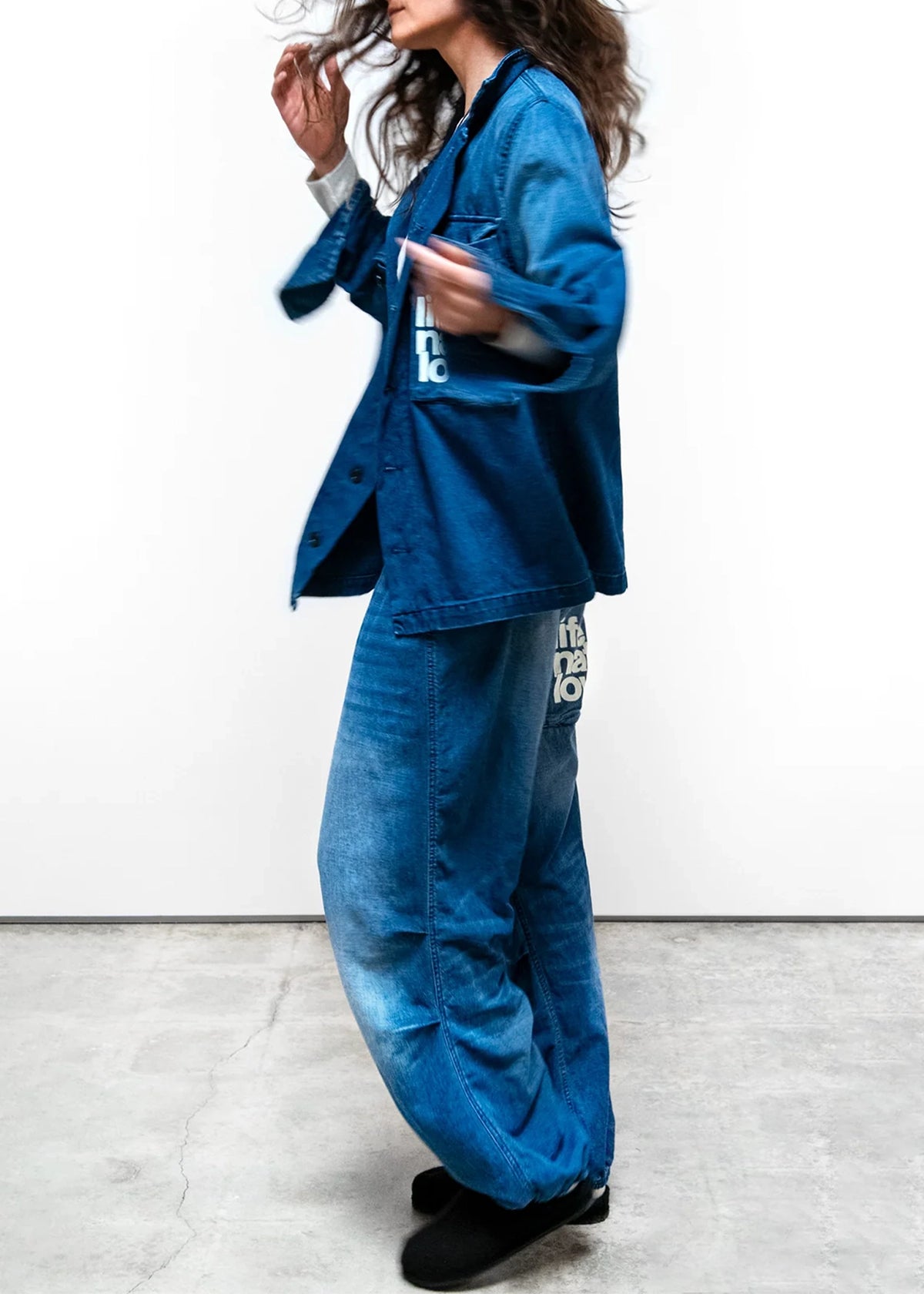 Freecity- LNL-INDIGO-WORKSHOP-UNIFORM-LOOSE-DRAWCORD-BIGGY-INDIGO-BLUES