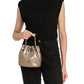 Il-Bisonte-Bucket Bag-Metallic-Bronze-Color-Leather