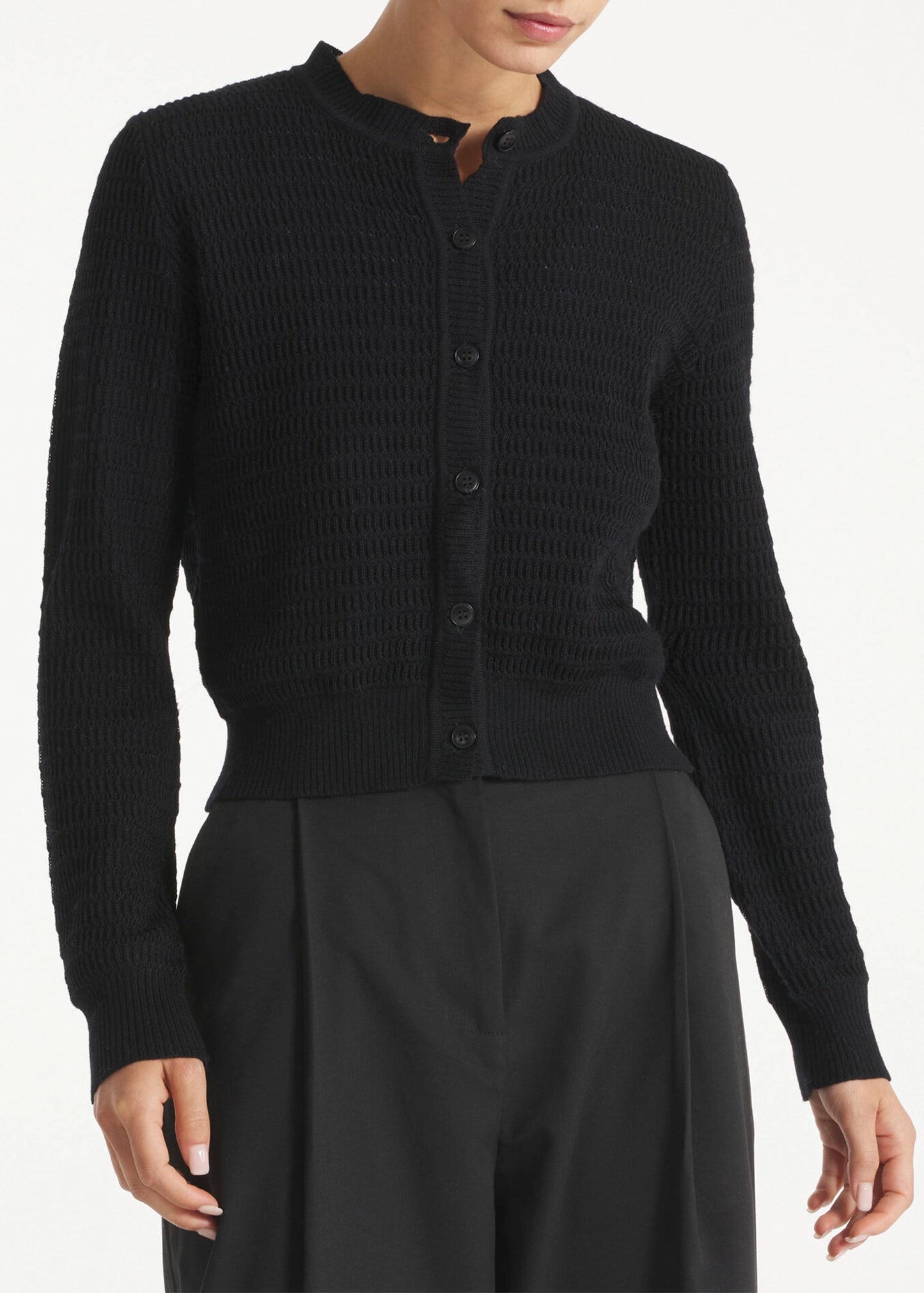 Le-Mont-Saint-Michel-Guron-Cardigan-Black