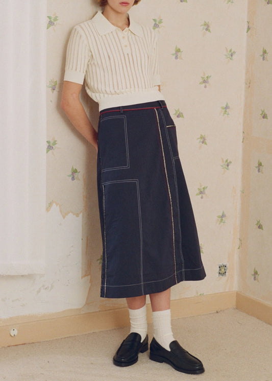 Le-Mont-Saint-Michel-Jaquime-Workwear-Skirt
