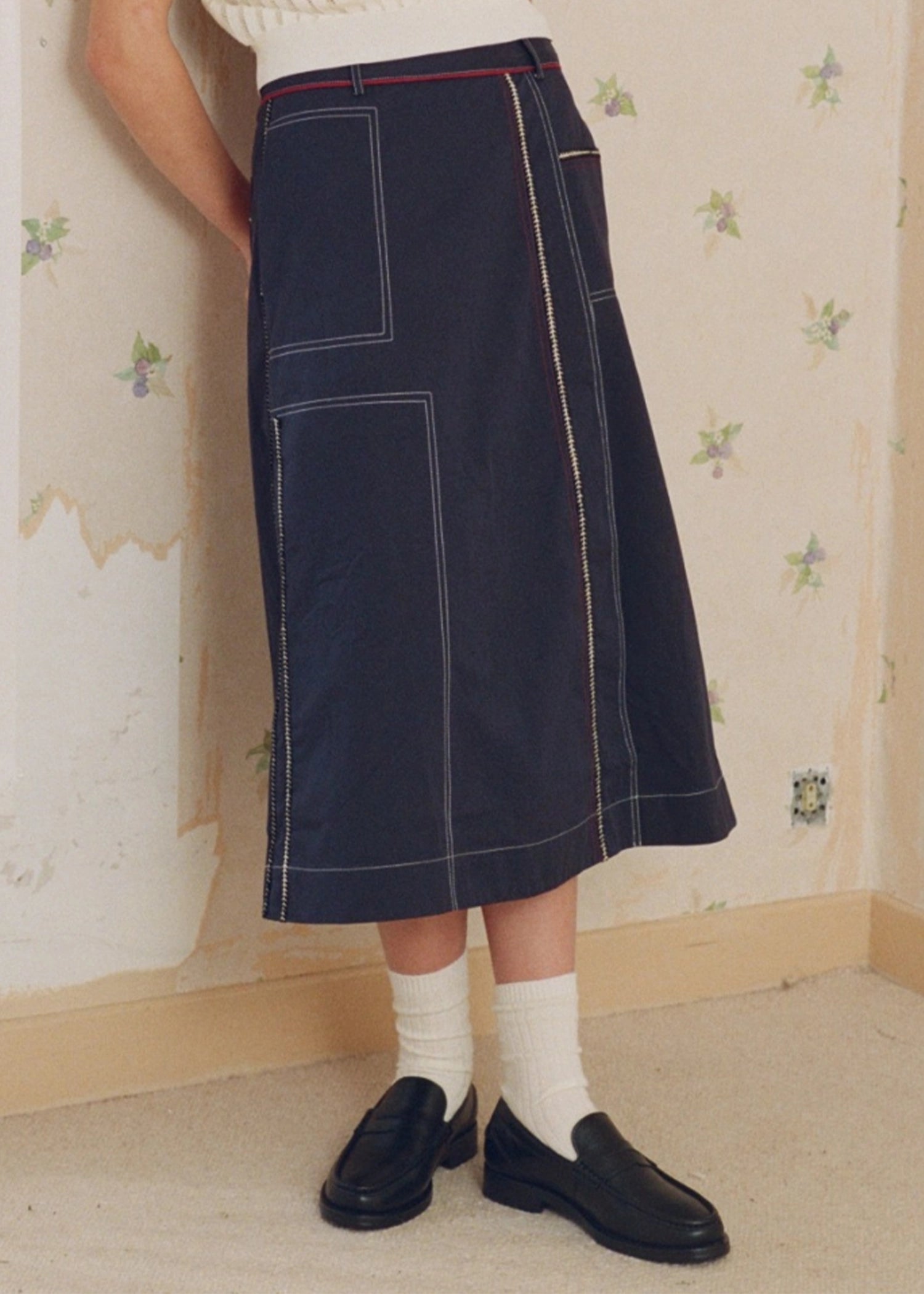 Le-Mont-Saint-Michel-Jaquime-Workwear-Skirt