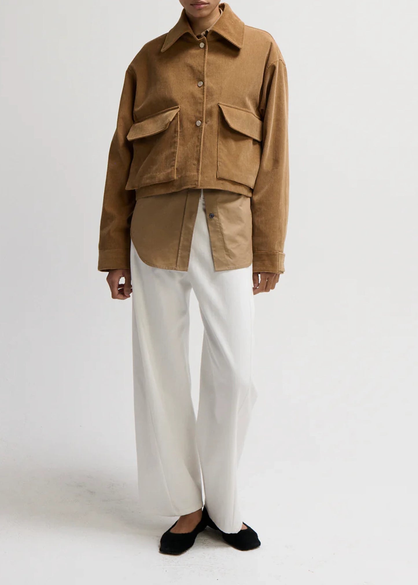 Maria-McManus-Cropped-A-Line-Jacket-Caramel
