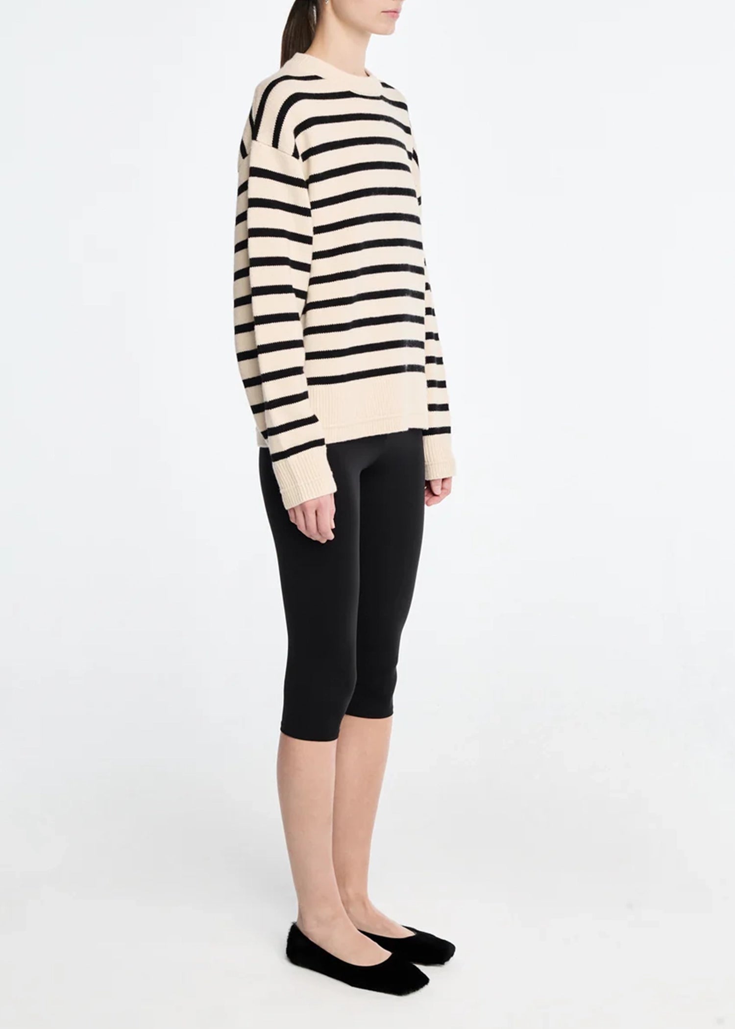 Maria-McManus-Ladder-Stitch-Crew-Ivory-Black-Stripe