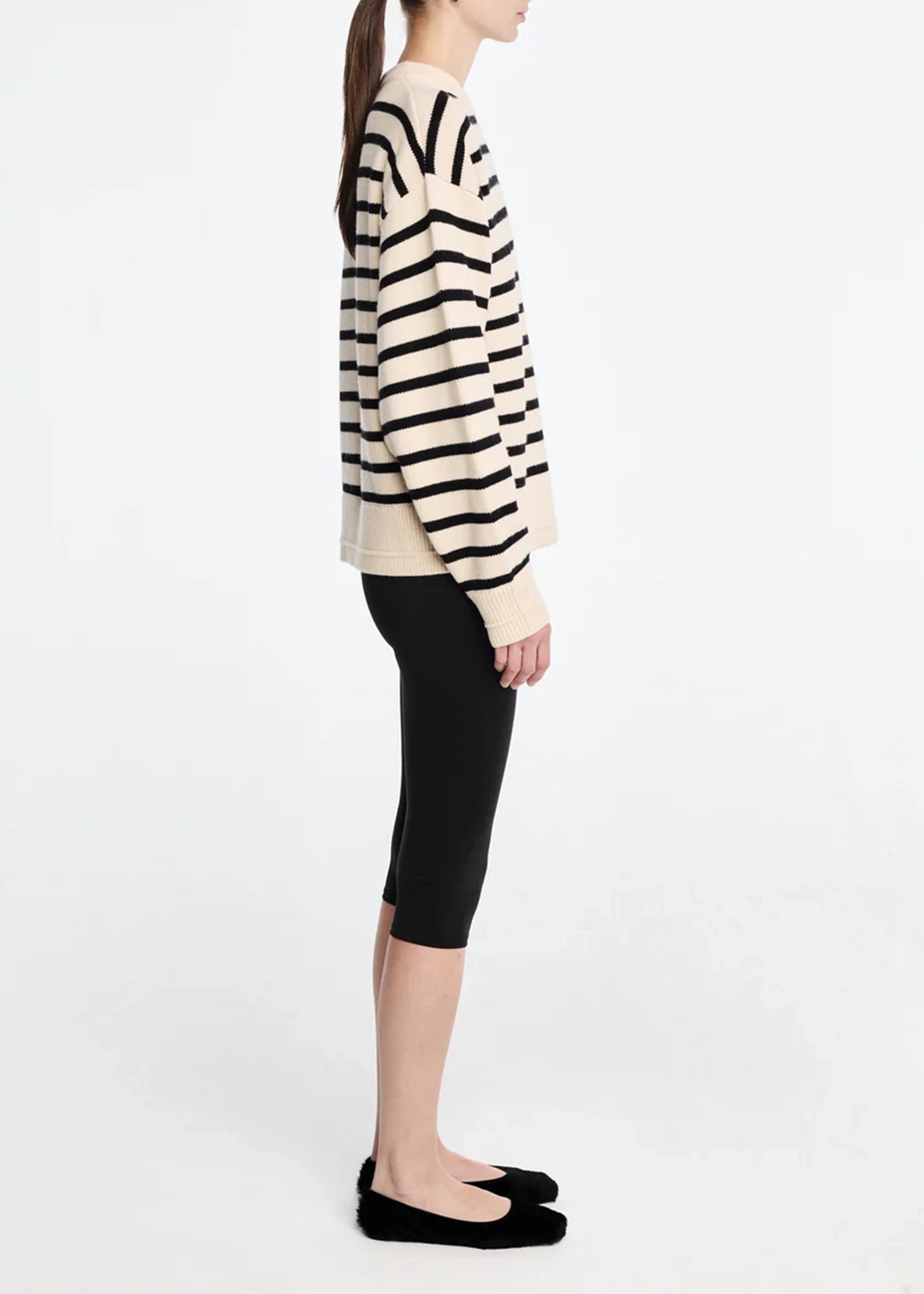 Maria-McManus-Ladder-Stitch-Crew-Ivory-Black-Stripe