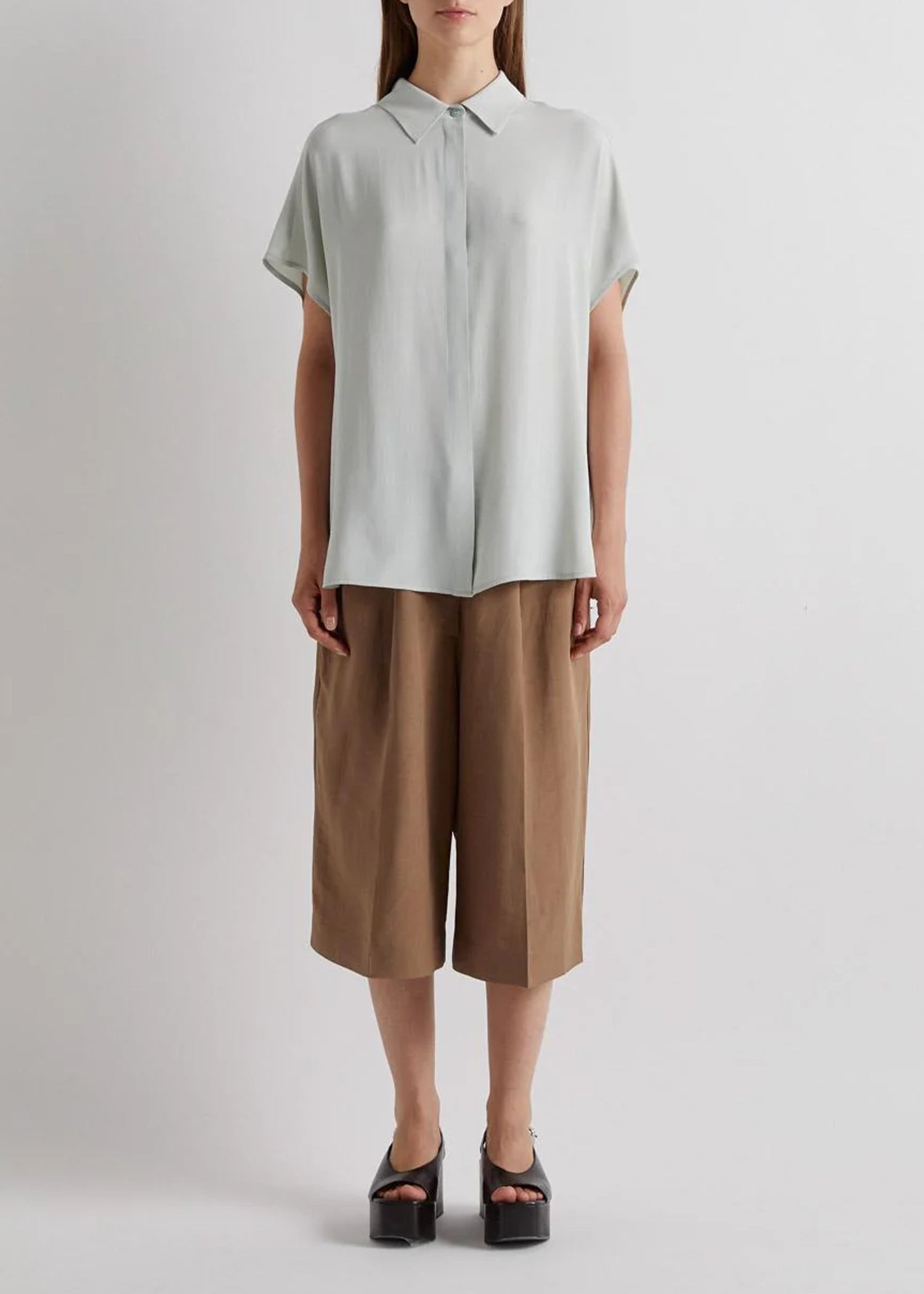 Meimeij-blouse-Soft Shirt-with-Dropped-Shoulders