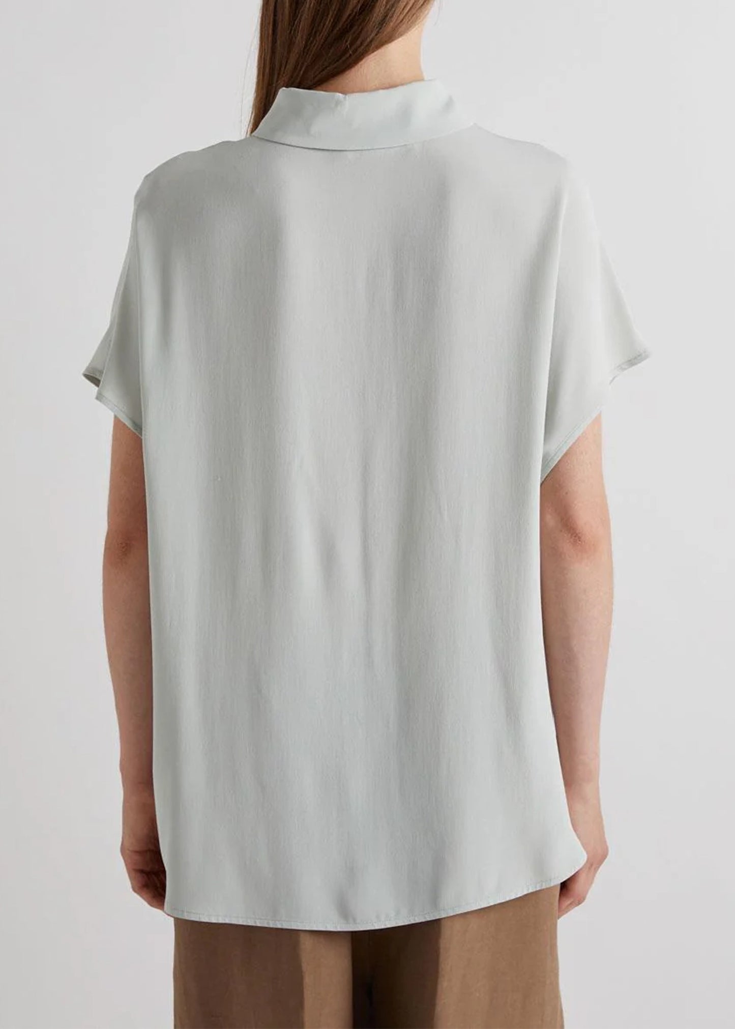 Meimeij-blouse-Soft Shirt-with-Dropped-Shoulders