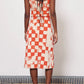 Raquel-Allegra-Check-Camel-Tomato-Dakar-Tank-Top
