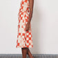 Raquel-Allegra-Check-Camel-Tomato-Dakar-Tank-Top