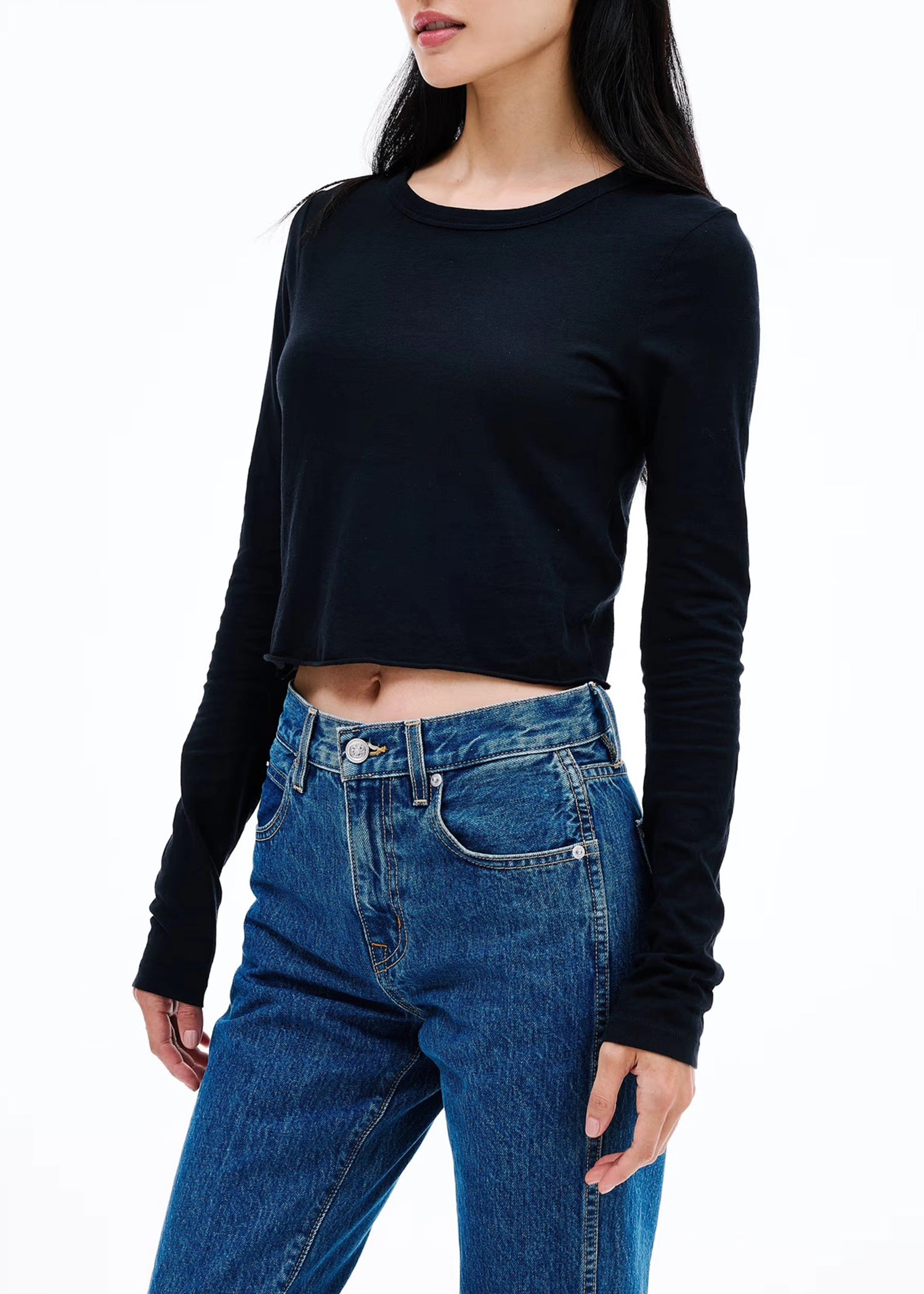 SLVRLAKE-Long-Sleeve-Baby-Tee-Raven