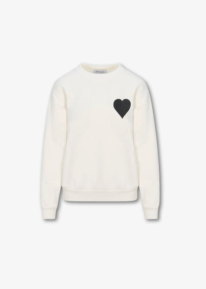 SPRWMN-Heart-Sweatshirt-Creme-Black