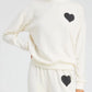 SPRWMN-Heart-Sweatshirt-Creme-Black