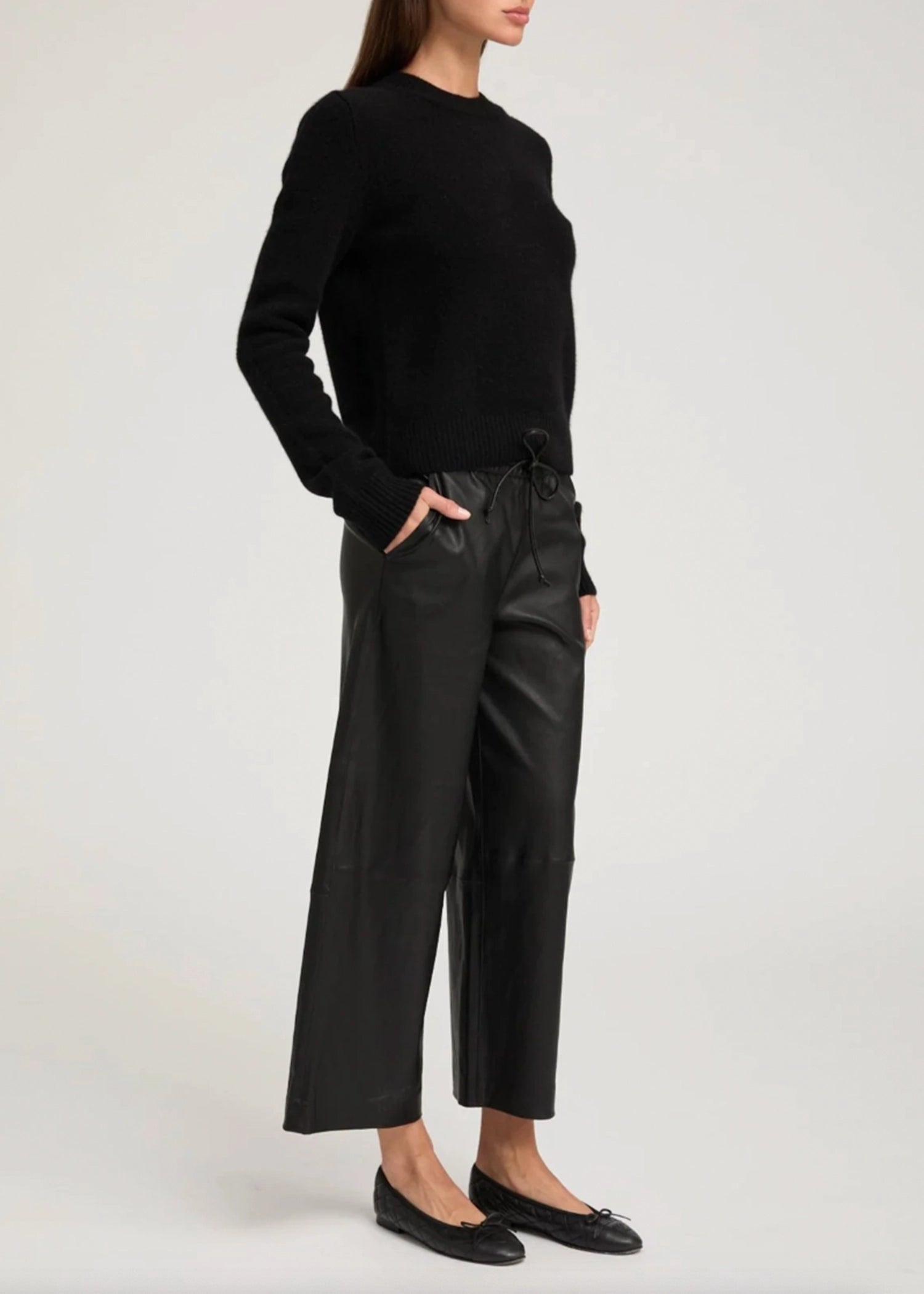 SPRWMN-Leather-Cropped-Baggy-Pants