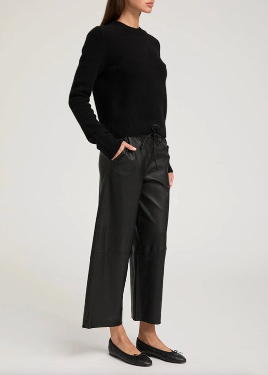 SPRWMN-Leather-Cropped-Baggy-Pants