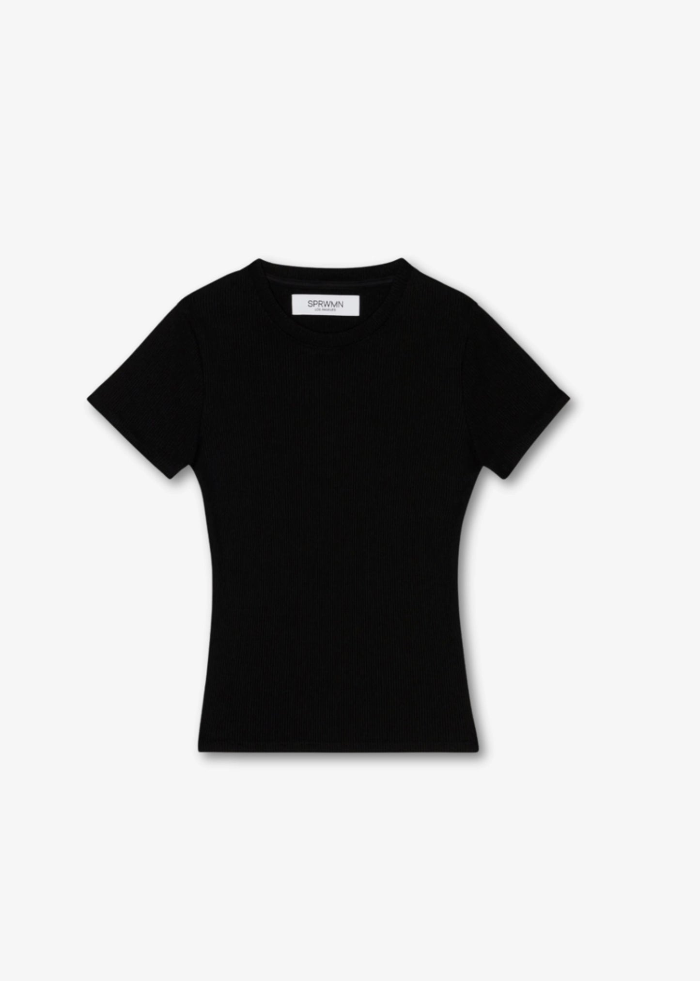 SPRWMN-Rib-Baby-Tee-Black